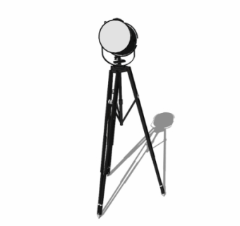 工业风舞台灯su模型