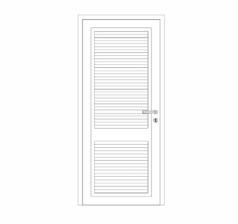 欧式平开门su模型