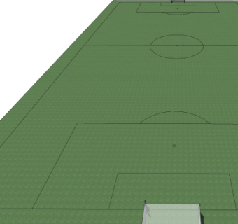 现代足球场su模型
