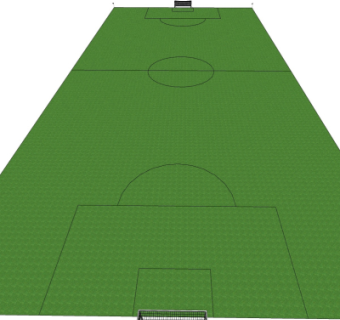 现代足球场su模型