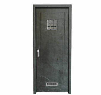 工业风铁门su模型