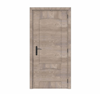 现代实木平开门su模型