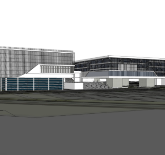 现代办公楼su模型