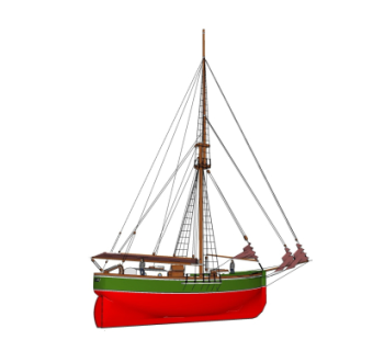 现代帆船su模型