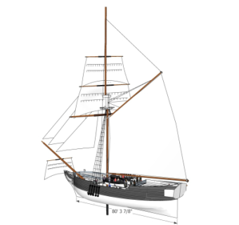 现代帆船su模型