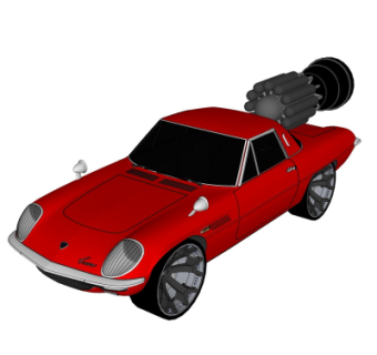 现代汽车su模型