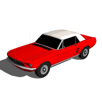 现代轿车su模型