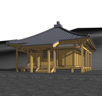 日式小木屋su模型