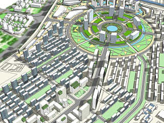 现代城市规划<em>设计su模型</em>