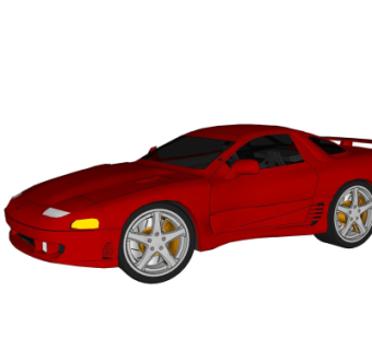 现代汽车su模型