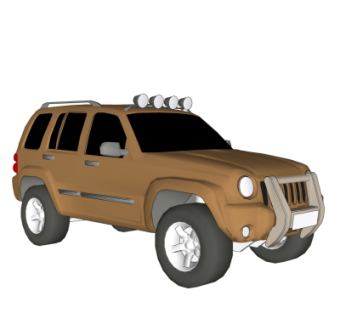 现代汽车su模型