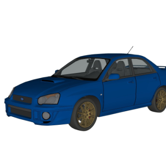 现代汽车su模型