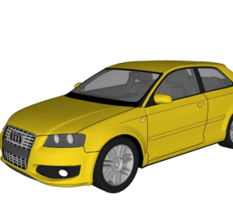 现代汽车su模型