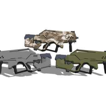 现代枪械su模型
