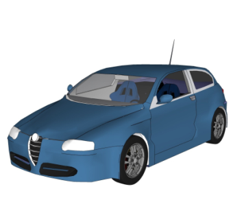 现代汽车su模型