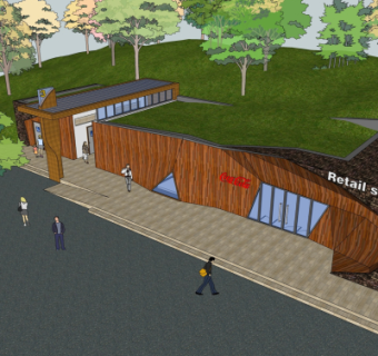 现代便利店su模型