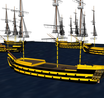 现代帆船su模型