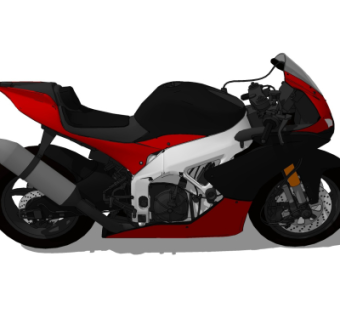 现代摩托车su模型