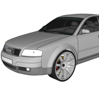 现代汽车su模型