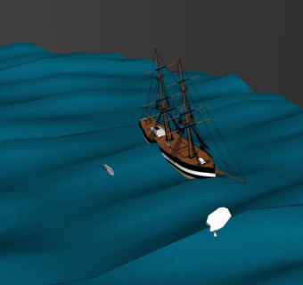 现代帆船su模型