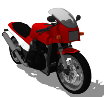 现代摩托车su模型