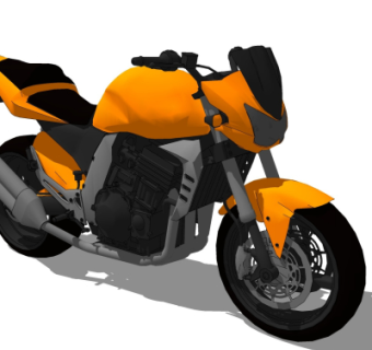 现代摩托车su模型