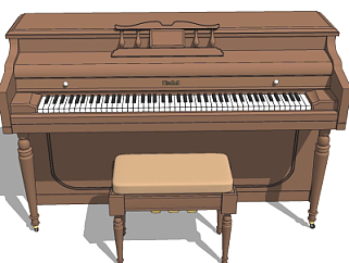 欧式<em>钢琴</em>su模型