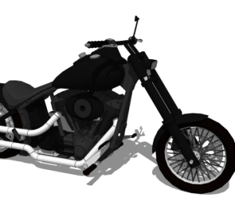 现代摩托车su模型