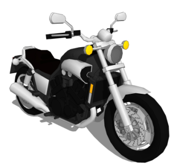 现代摩托车su模型
