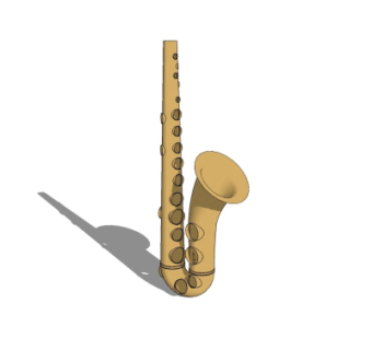 现代乐器su模型