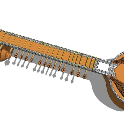 现代乐器su模型