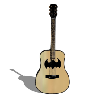 现代吉他su模型