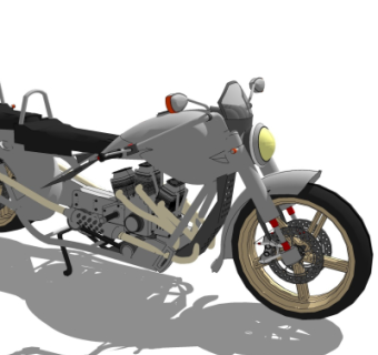 现代摩托车su模型