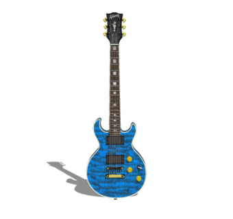 现代吉他su模型