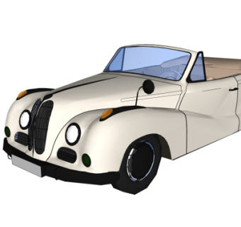 现代汽车su模型