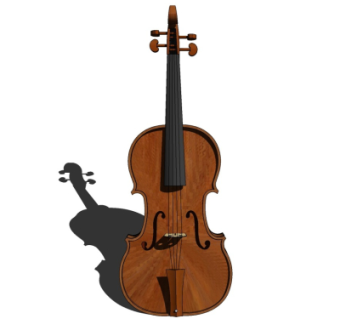现代小提琴su模型