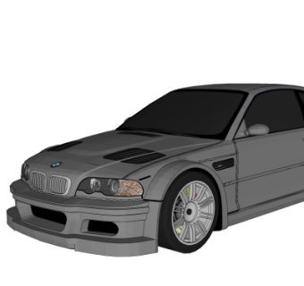 现代汽车su模型