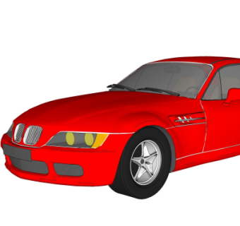 现代汽车su模型