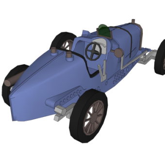 现代汽车su模型