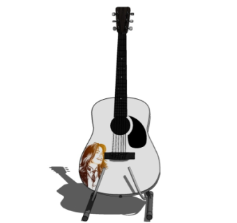 现代吉他su模型