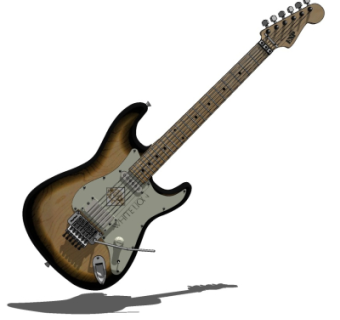 现代吉他su模型