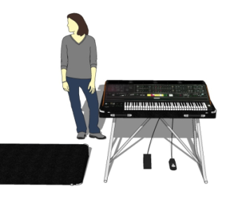 现代电子琴su模型