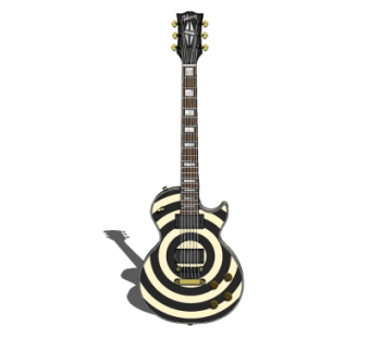 现代吉他su模型