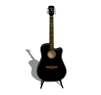 现代吉他su模型