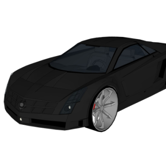 现代汽车su模型