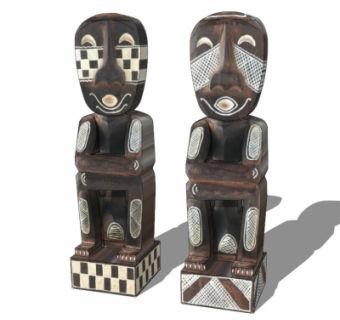 印第安风摆件su模型