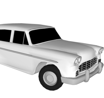 现代汽车su模型