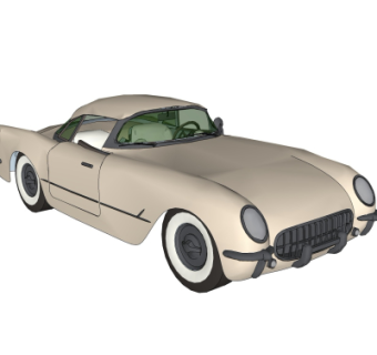 美式汽车su模型