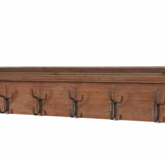 工业风挂衣钩su模型