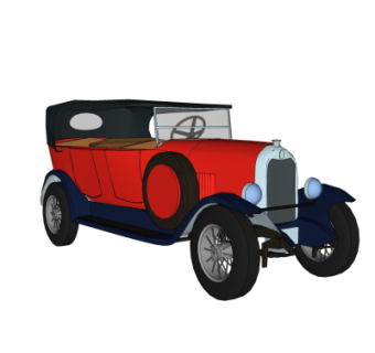 欧式汽车su模型